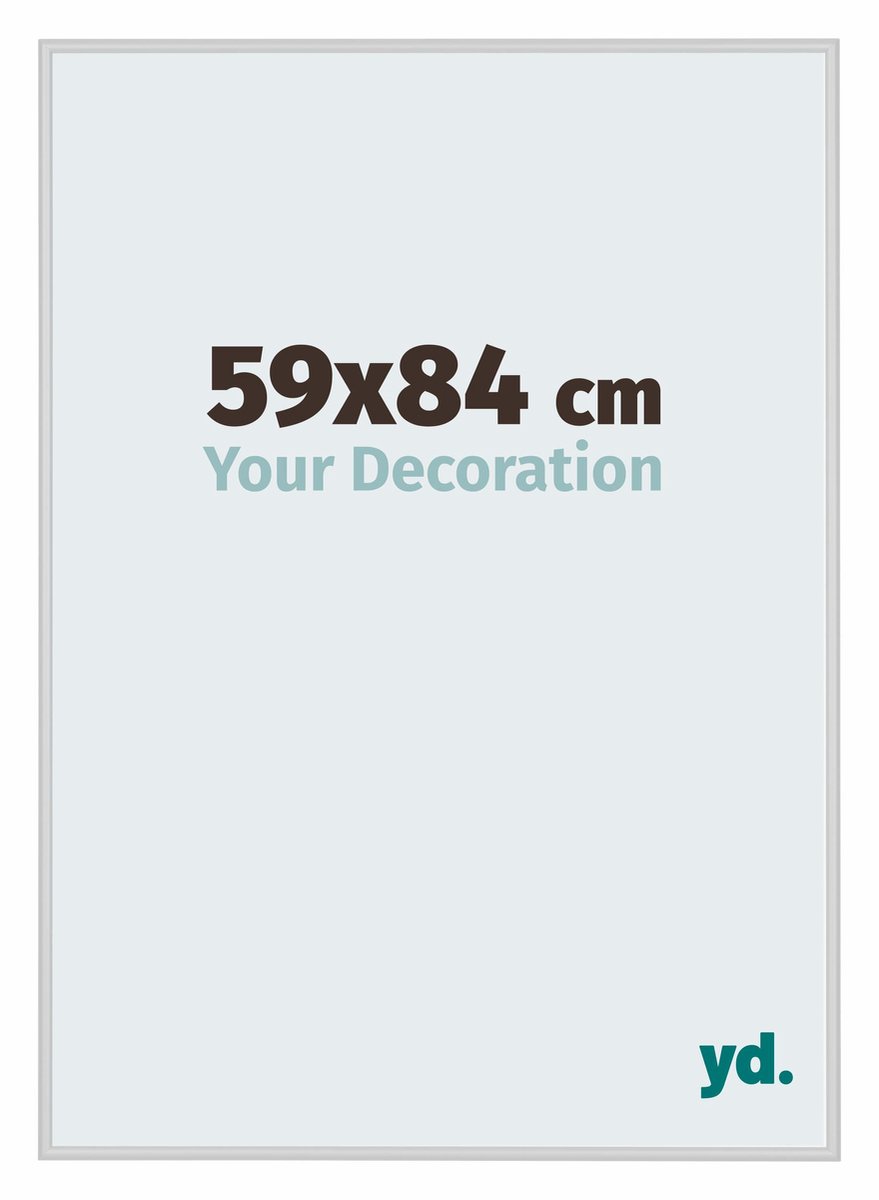 yd. Your Decoration - Fotolijst 59x84 cm - Aluminium - Zilver Mat - Miami