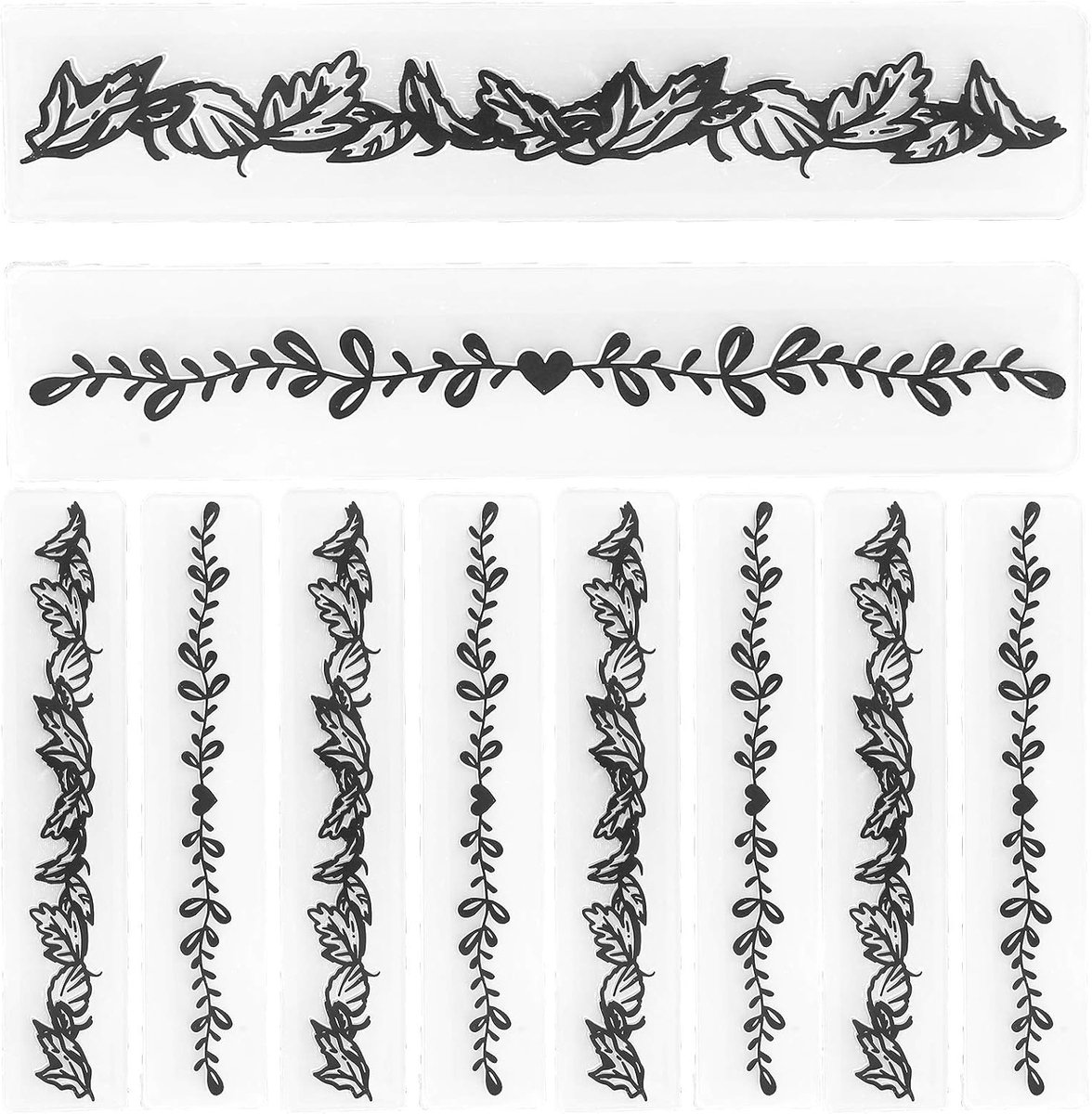 Allecto - 10 Stuks Embossingmap - Reliëfsjabloon voor DIY-Kaarten - Creatieve Scrapbooking Tool - Handmatig - Perfect voor Papercraft - Ideaal voor...