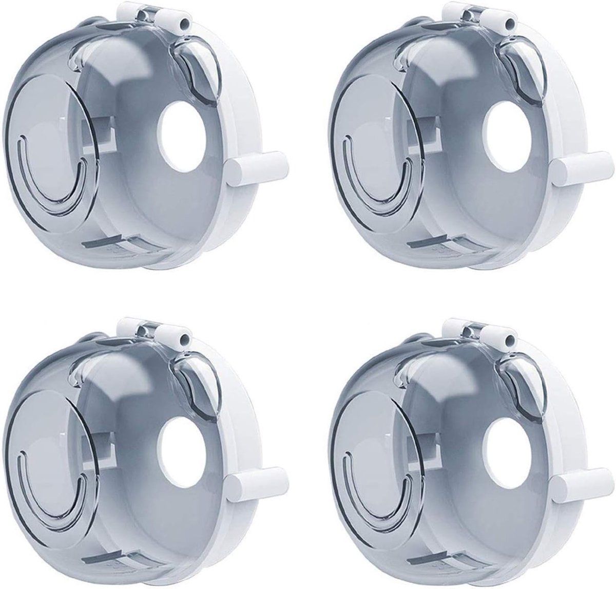 4 stks Kachel Knop Covers, Baby Proof Kids Veiligheid Oven Gas Grote Universele Ontwerp Kachel Knop Cap Bescherming Sloten Huisdier Proofing voor Kind Schakelaar Peuter Keuken Baby Proof, Transparant