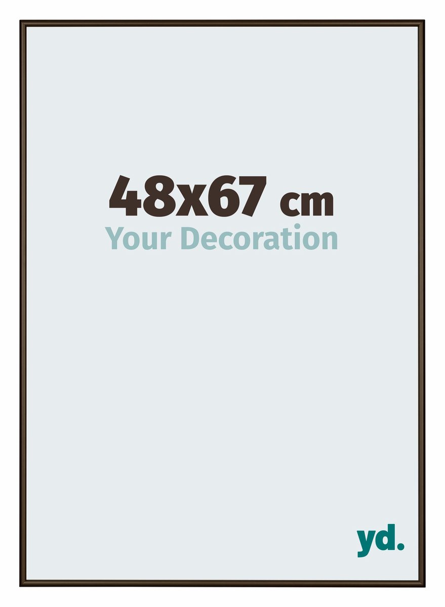 yd. Your Decoration - Fotolijst 48x67 cm - Aluminium - Walnoot Structuur - New York