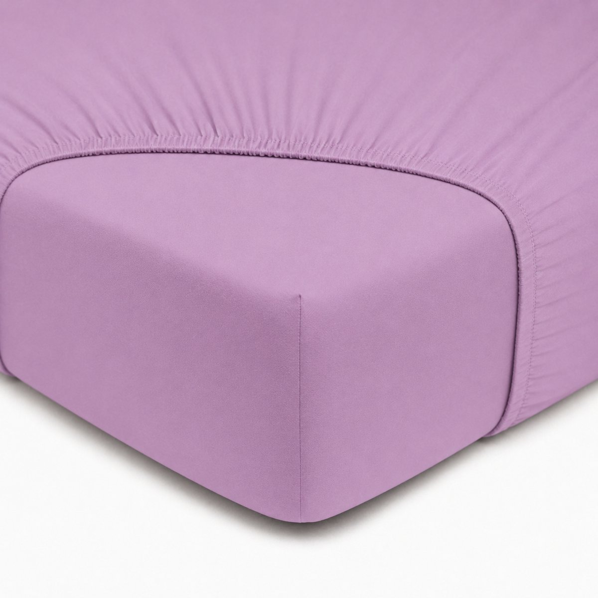 Hoeslaken, 100% Renforcé Katoen, 180x200 cm, Lila, Zacht & Ademend, Elastische Hoeken tot 25 cm, Katoenen Hoeslaken, Perfecte Pasvorm, De Linde Home