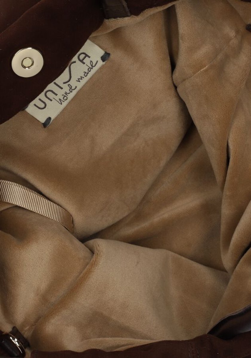 Unisa Zjerry Handtassen Dames - Bruin - Maat ONESIZE