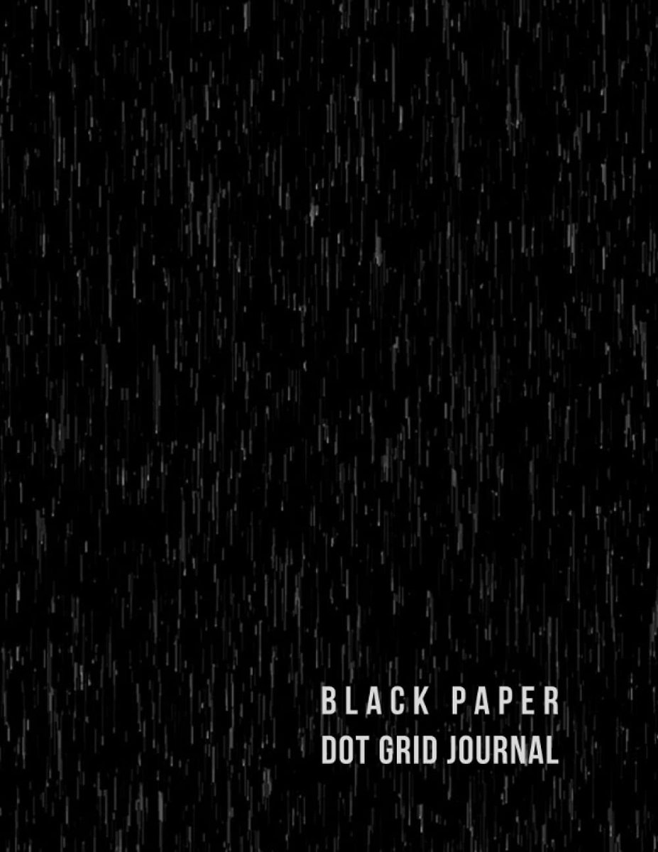 Black Paper Dot Grid Journal: Dotted pages notebook with black paper - ShopVlot