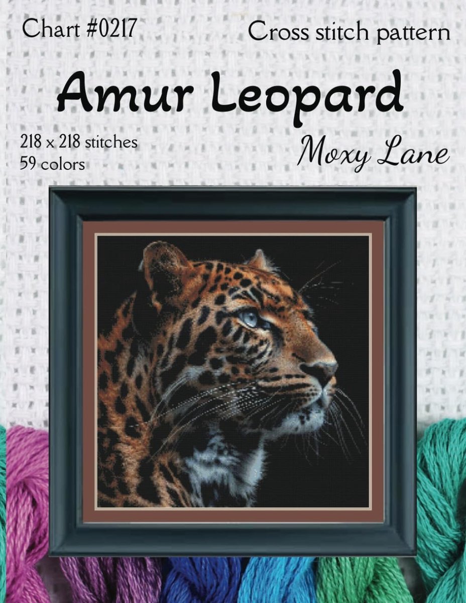 Amur Leopard: Cross Stitch Pattern - ShopVlot