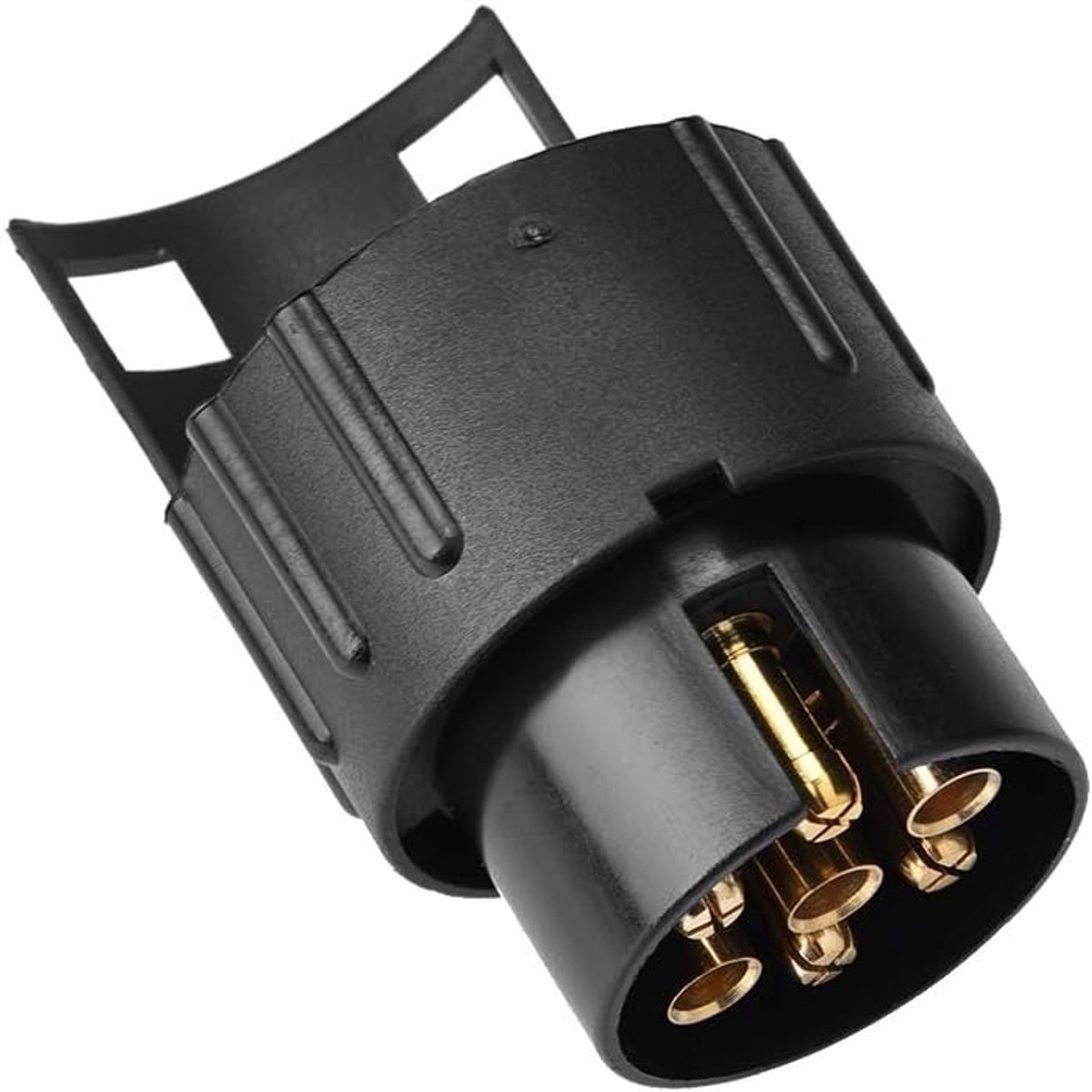 7-Pins naar 13-Pins Aansluitadapter voor Aanhangwagens en Caravans - Kunststof en Messing Conversieconnector voor Trekken