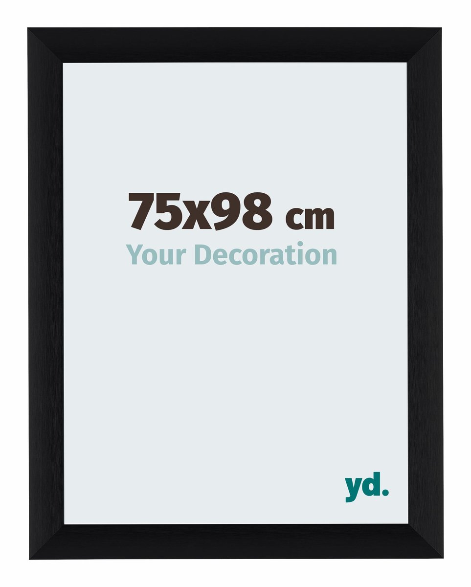 yd. Your Decoration - Fotolijst 75x98 cm - Aluminium - Zwart Geborsteld - Tucson