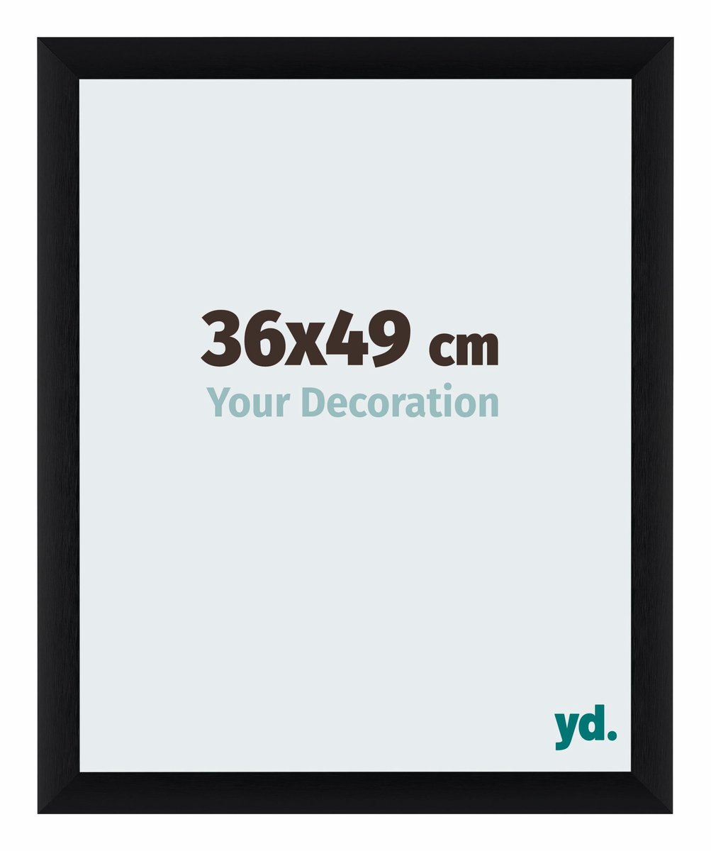 yd. Your Decoration - Fotolijst 36x49 cm - Aluminium - Zwart Geborsteld - Tucson