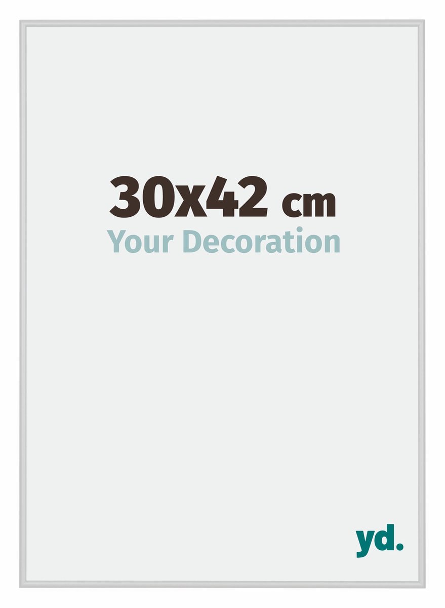 yd. Your Decoration - Fotolijst 30x42 cm - Aluminium - Zilver Mat - Miami