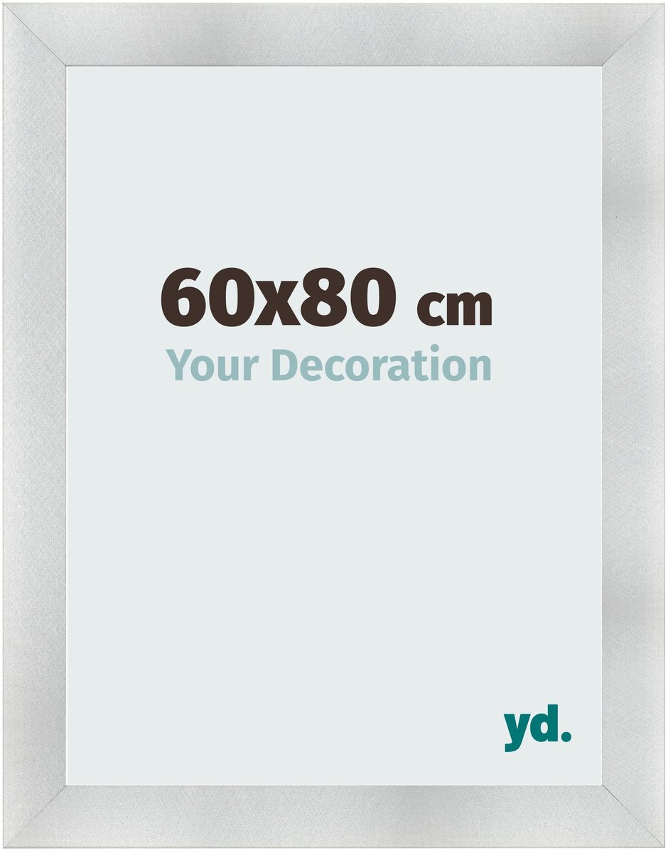 yd. Your Decoration - Fotolijst 60x80 cm - MDF - Aluminium Geborsteld - Pisa