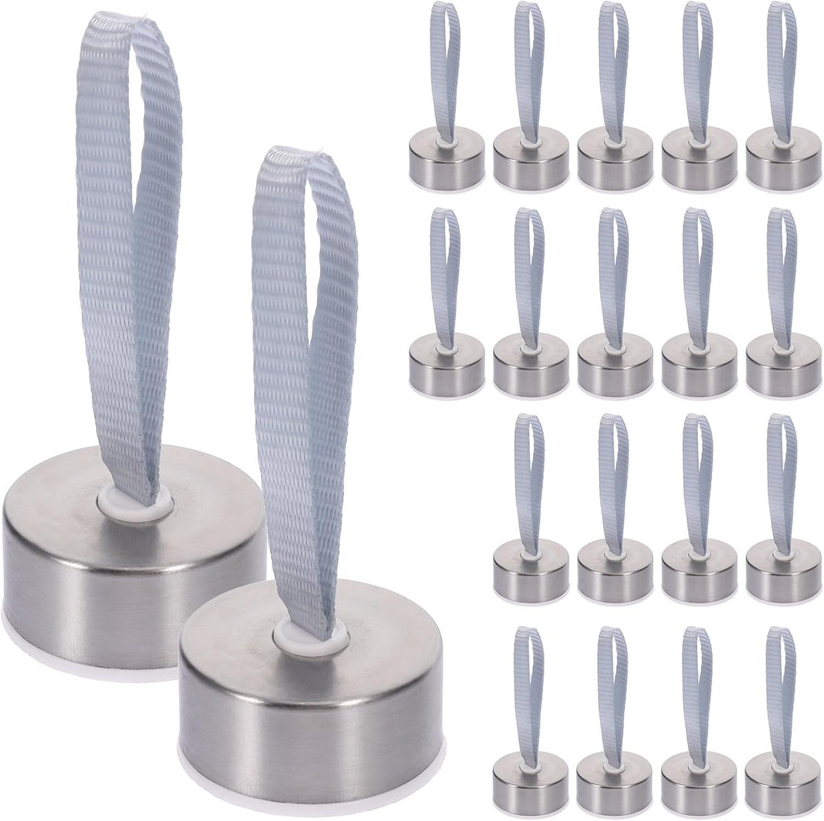 Dailygoods- Reservedoppen 20 Stuks - Draagbare Flessen - Lekvrije Deksel - Roestvrij Staal - Compact Formaat - Geschikt voor 4 cm Diameter - Flesdeksel