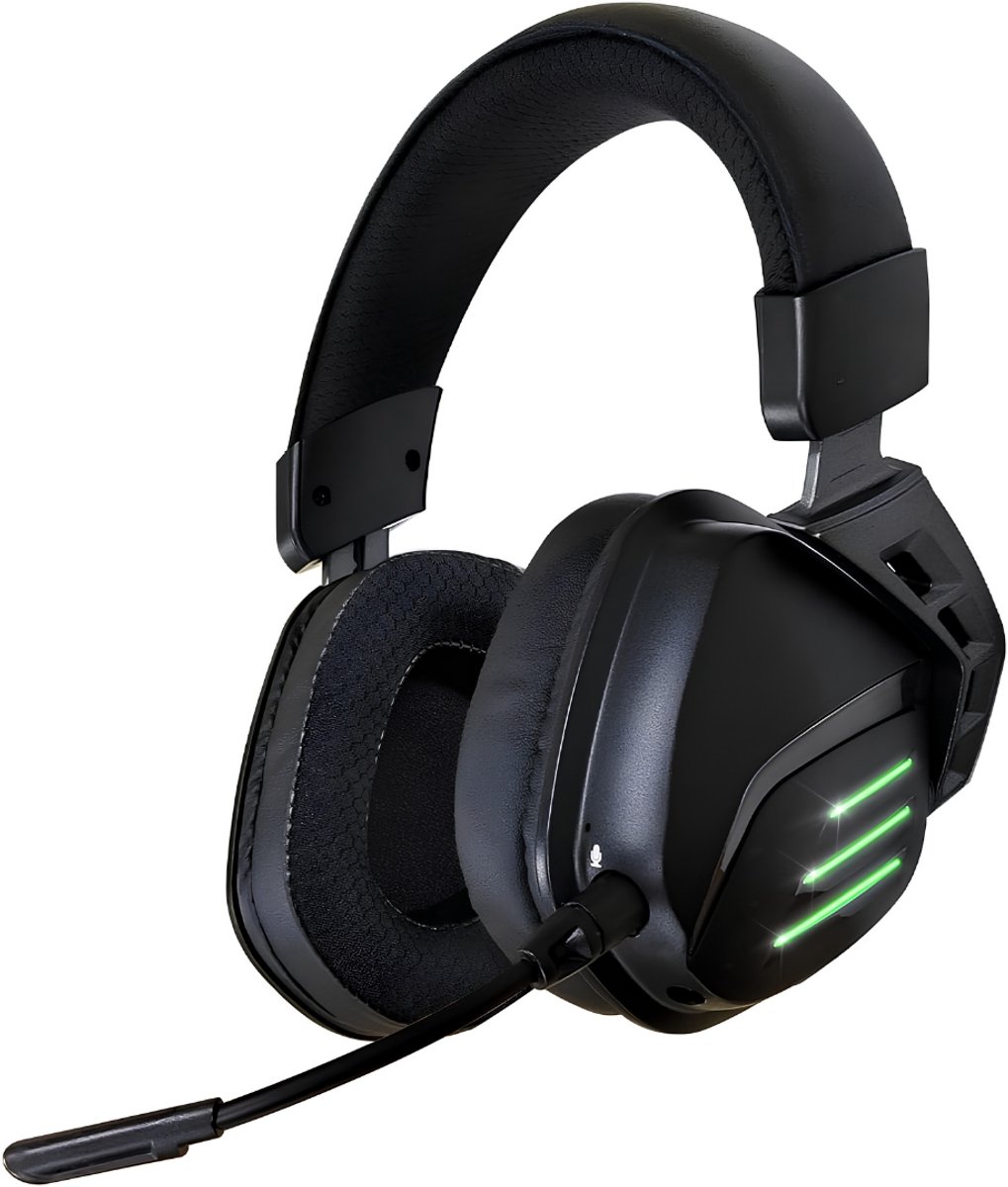 KIRA® Game headset draadloos - Gaming headsets - Headset - Game headset - Zwart - 22cm x 22cm x 11cm