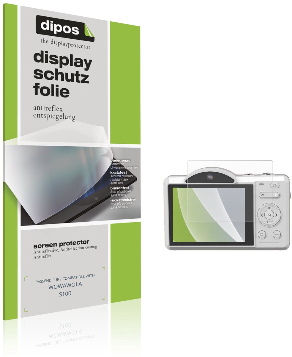 dipos – 4x Matte Beschermfolie geschikt voor WOWAWOLA S100 | Krasbestendige & antireflecterende Screenprotector Ultra-Thin