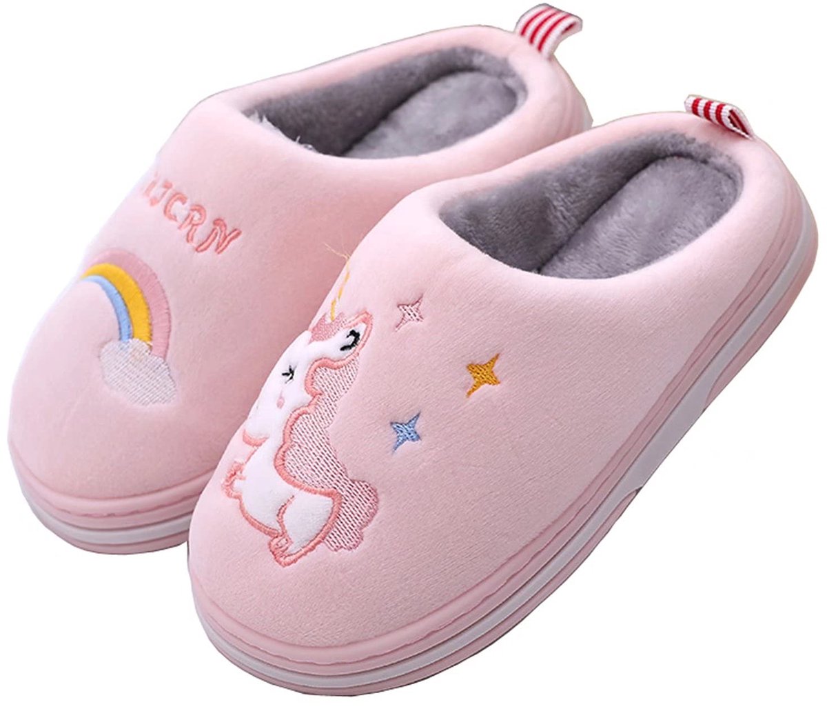 Cozozn Winterpantoffels voor jongens en meisjes, warm pluche, voor in huis, antislip, behaaglijk, breed en licht - ShopVlot