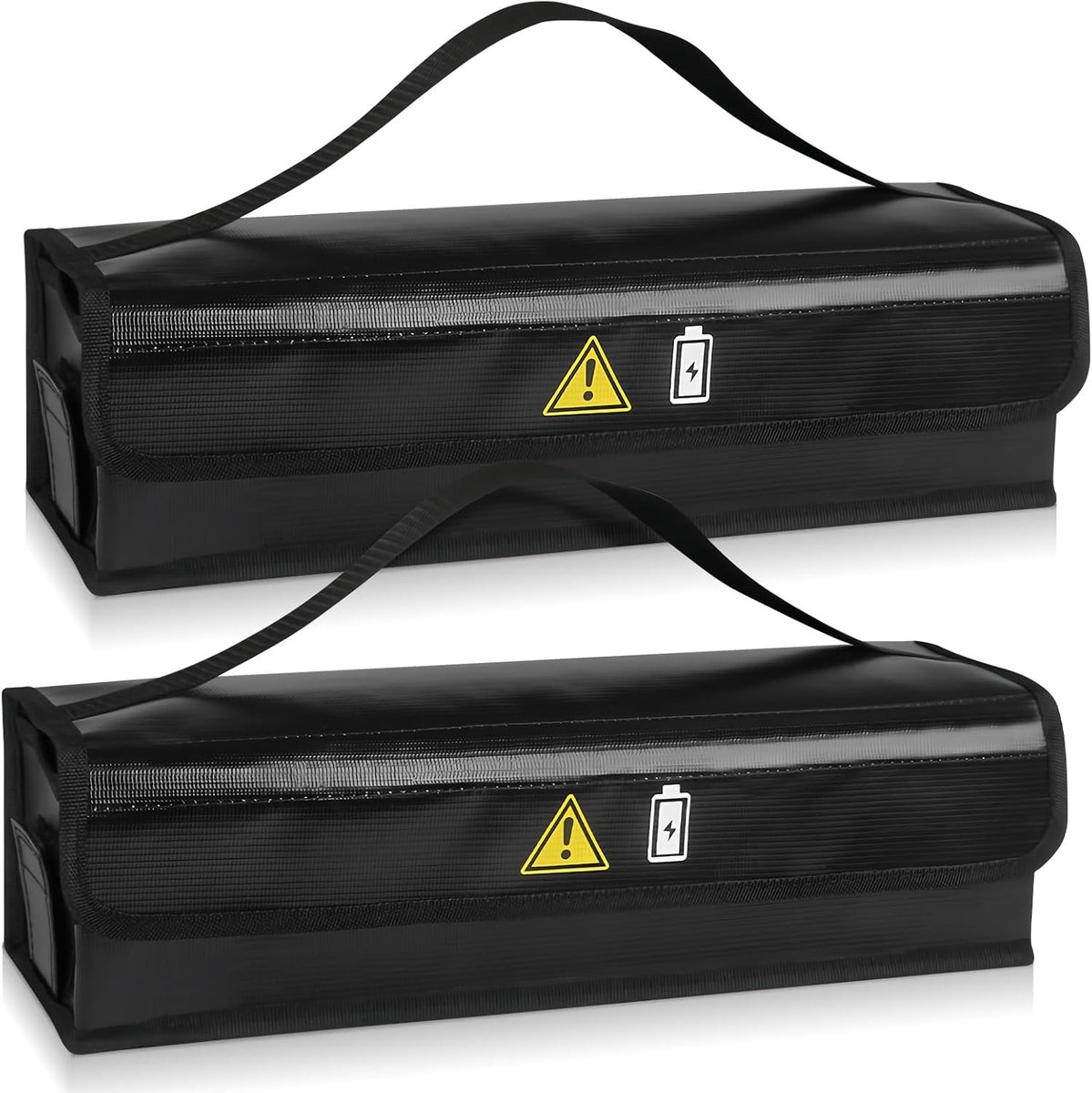 E-bike Accutas - Zwart - 41 x 14 x 13 cm - Vuurvast en Waterdicht - Voor Opslag en Opladen