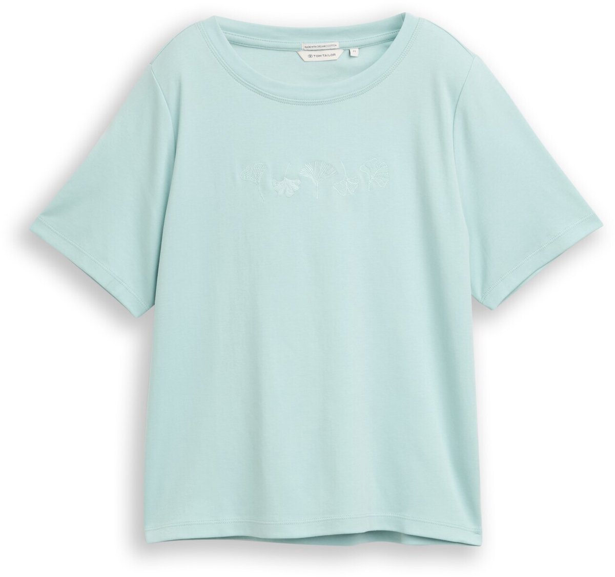 Tom Tailor - T-shirt van katoen - Maat XS - light blue green
