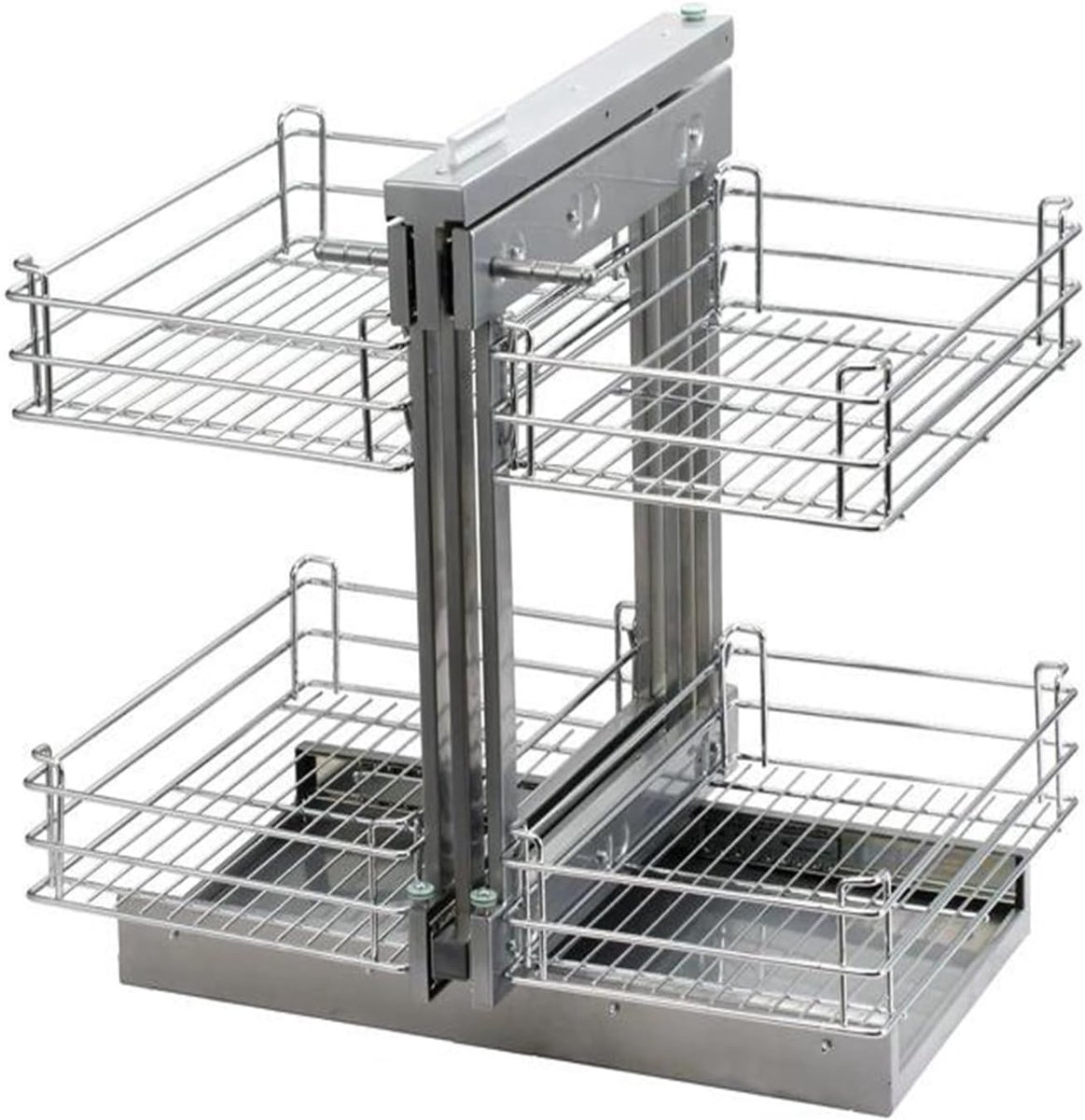 Uittrekbare organizer, uittrekbaar met 4 manden, plank uitschuifbare kastorganisator, zware kast, keukenkastorganizer (900A)