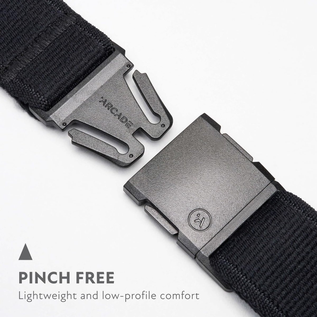 Arcade Atlas A2 Slim Stretch Riem, Zwart, Eén maat - ShopVlot