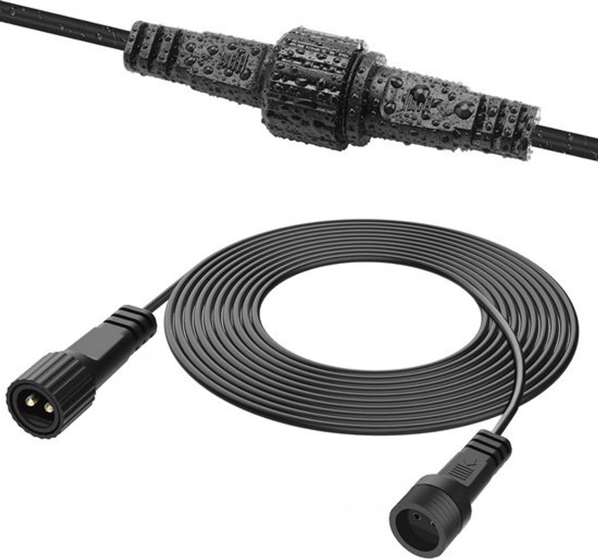 Verlengkabel voor Buitenverlichting - 5 m IP65 Waterdichte Verlengkabel voor Lichtkettingen