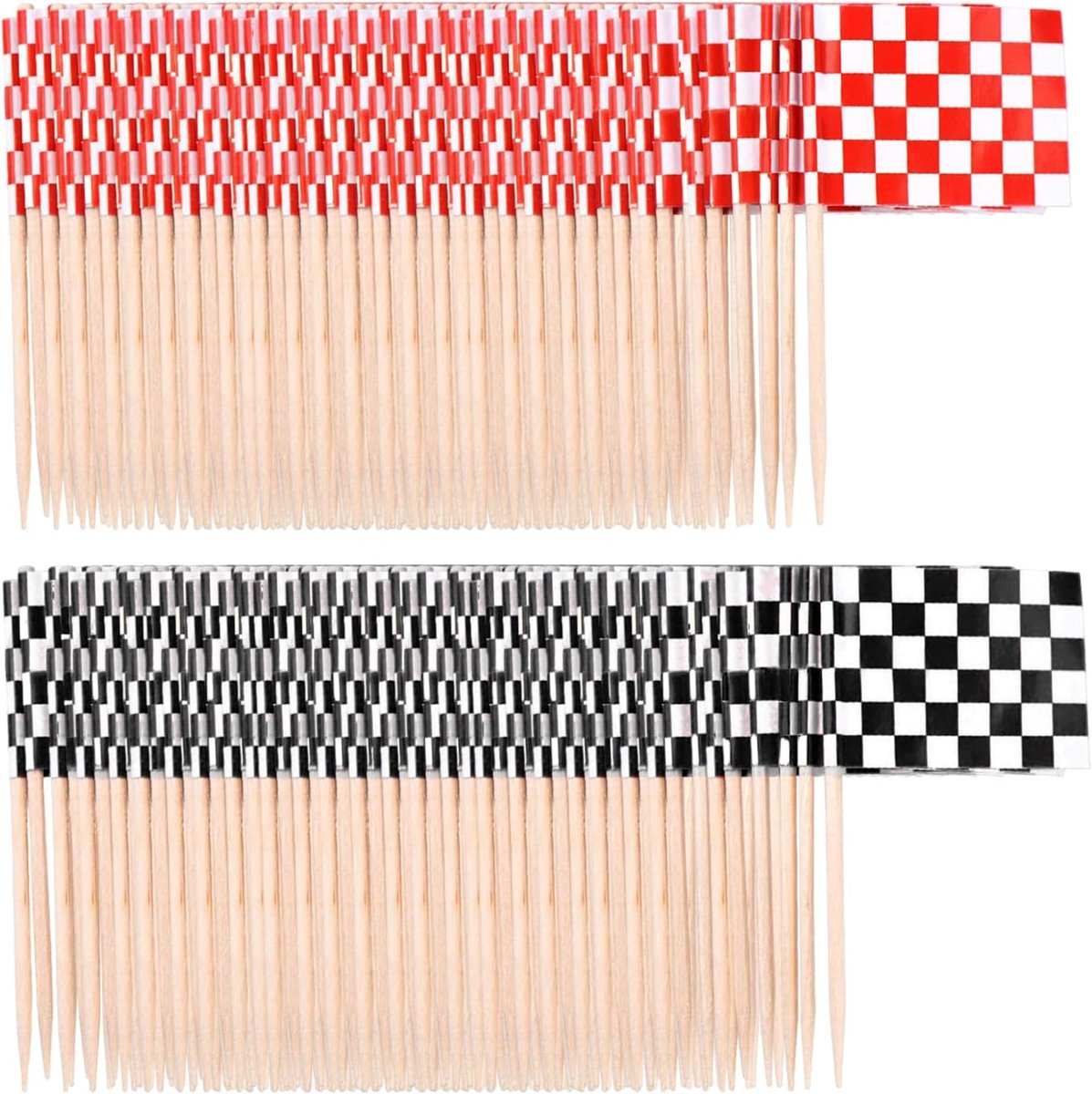 200 stuks doelvlaggen, racen doelvlaggen, klassieke doelvlaggen, racekaartdecoraties, racekaartaccessoires, racevlaggen accessoires