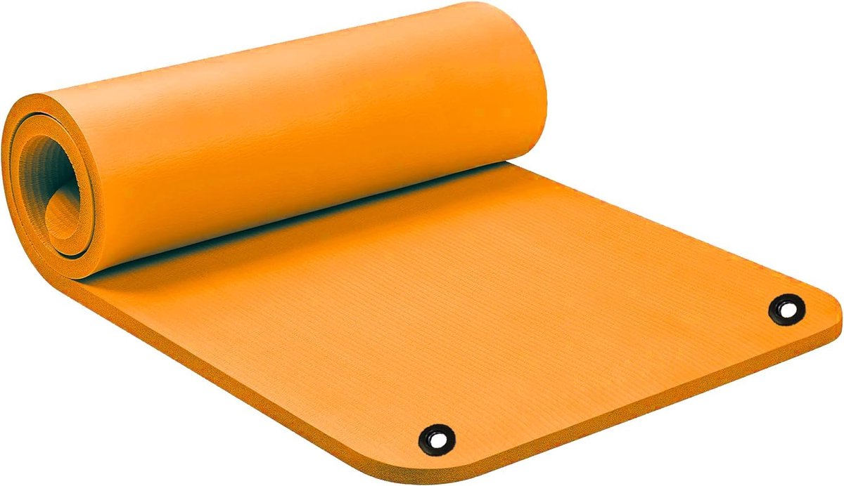 HT SPORT Yogamat, 100 x 61 cm, dikte 1,2 cm, fitnessmat voor mannen en vrouwen, antislip mat voor yoga thuis, pilates, stretching, vloertraining en fitness