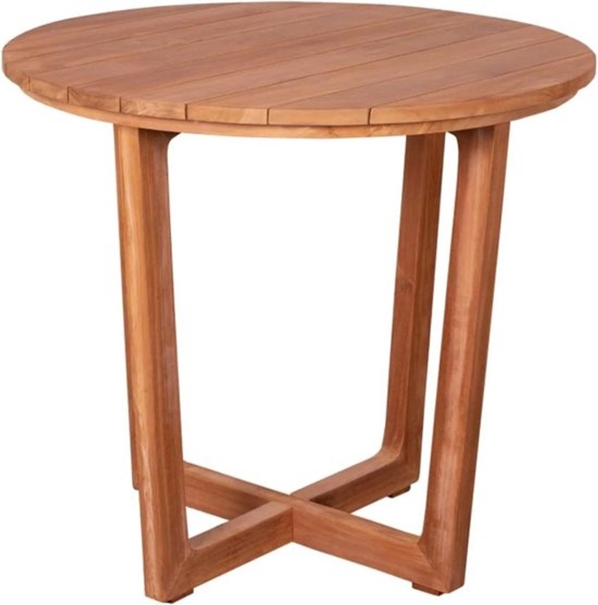 Ronde Tuintafel van Teakhout Ø 85 cm - Inklapbaar & Weerbestendig