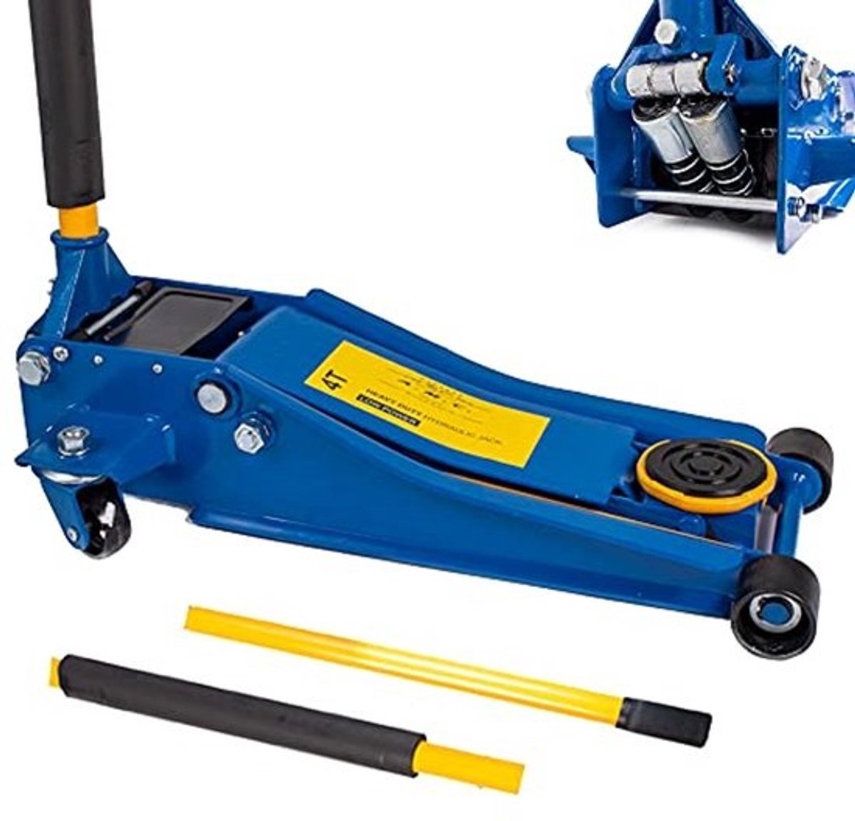 Professionele Hydraulische Krik 4 Ton met Bidirectionele Wielen voor Auto's
