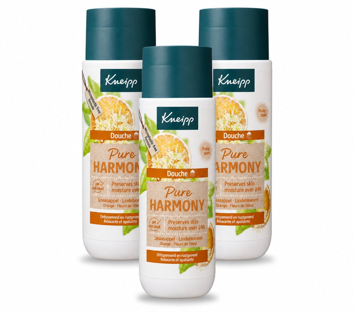 3 x Kneipp - Douchegel - Oranje lindebloesem - 200 ml - Voordeelverpakking - 3 stuks