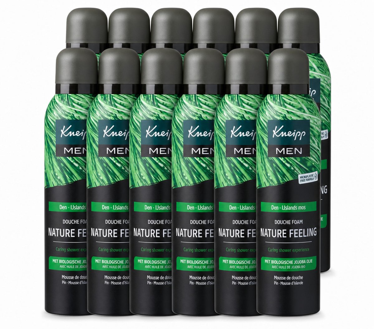 12 x Kneipp – Men Nature Feeling – Douche Foam – Frisse Dennengeur – 200 ml - Voordeelverpakking - 12 stuks