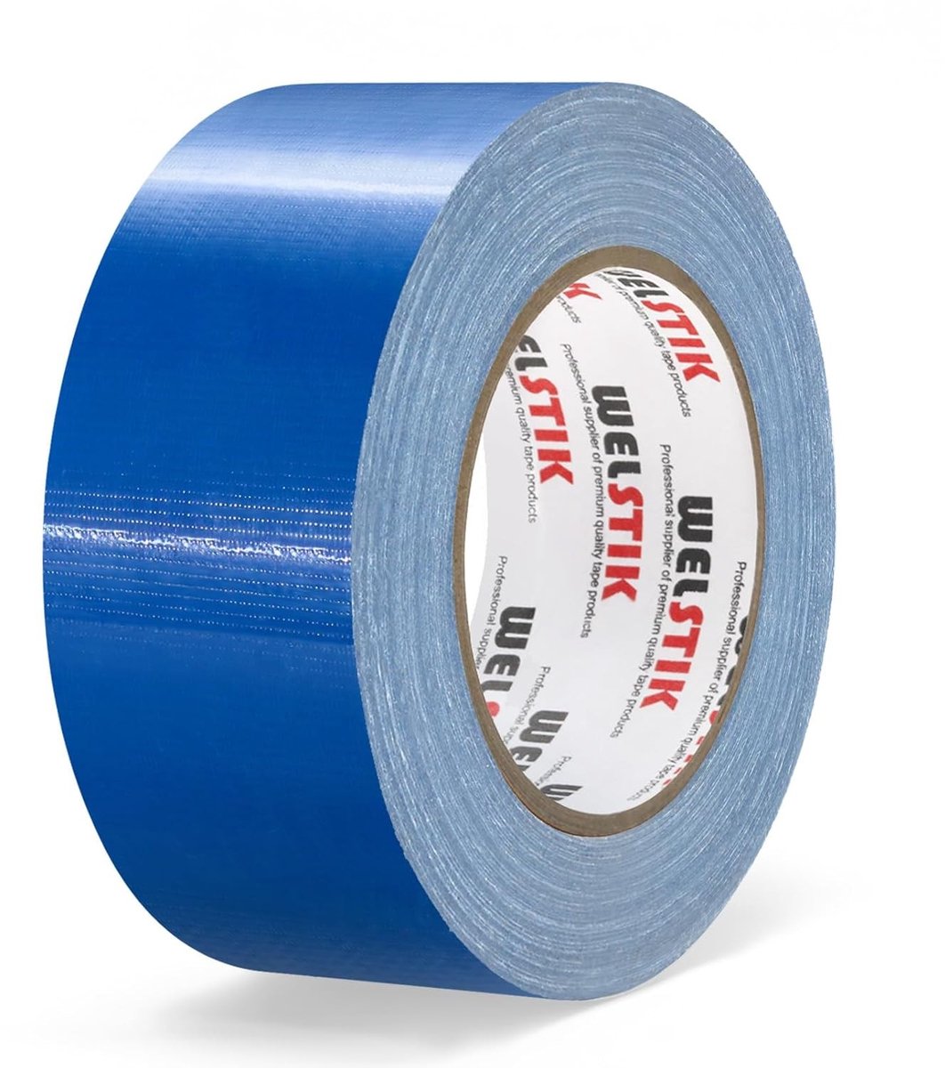 Duct tape - Blauw - 50 mm x 41 m - Waterdicht Weefselplakband - Voor Reparaties en Klussen
