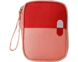 2 Stuks Azalia EHBO Tas – Waterdicht, Compact & Draagbaar – Voor Thuis, Auto & Reizen Roze