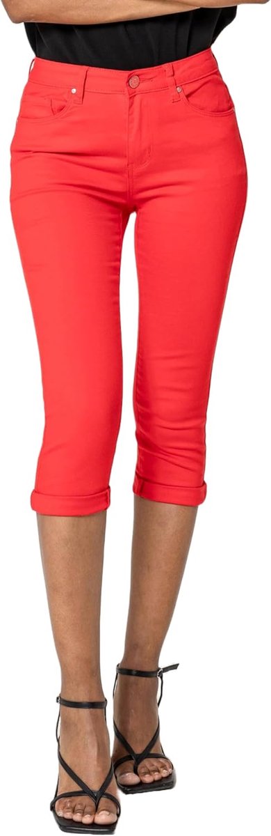 Jeansbroek voor dames, hoge taille, zomerjeans