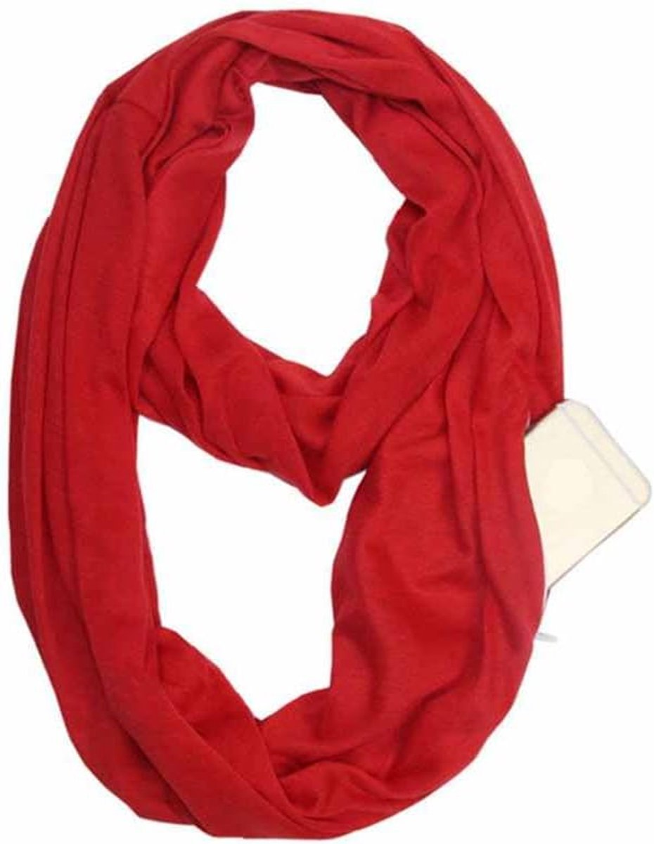 eenkleurige sjaal met verborgen ritssluiting, lichte reissjaal, Infinity, cirkelsjaal, katoen, bandana's, zachte colsjaal voor dames en meisjes