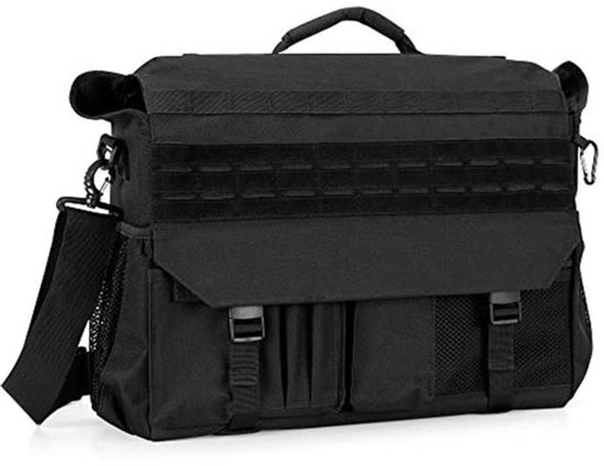 Multifunctionele Tactische Schoudertas voor Heren - 15,6 Inch Laptop Koerierstas