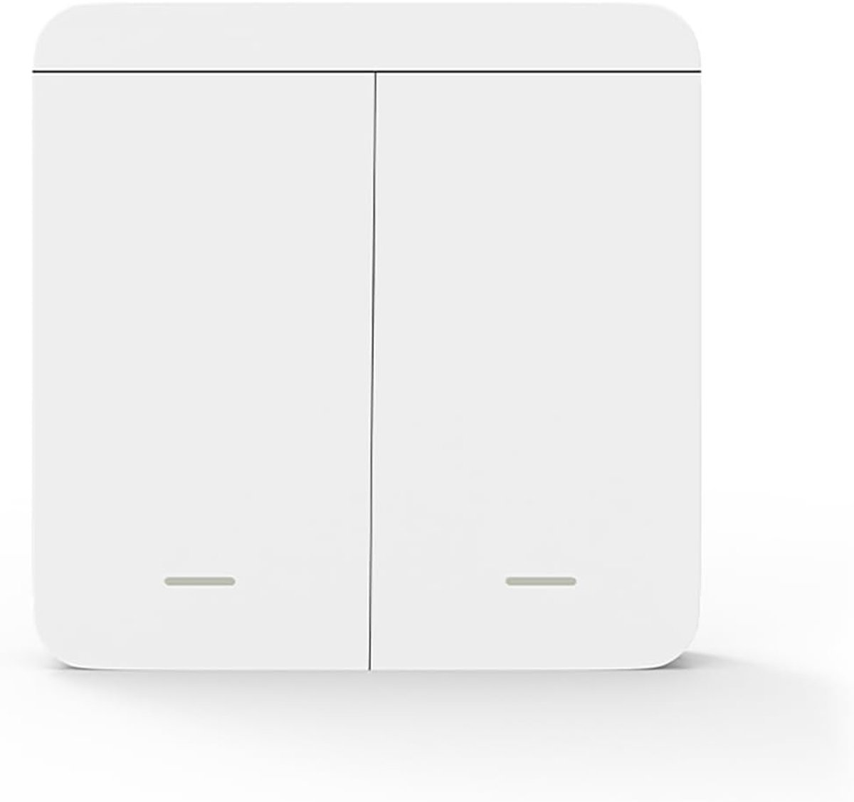 Lichtschakelaarset, ontvanger + draadloze schakelaar, intelligente afstandsbediening, compatibel met Tuya-app en Google Home/Alexa (1 schakelaar (2 toetsen))