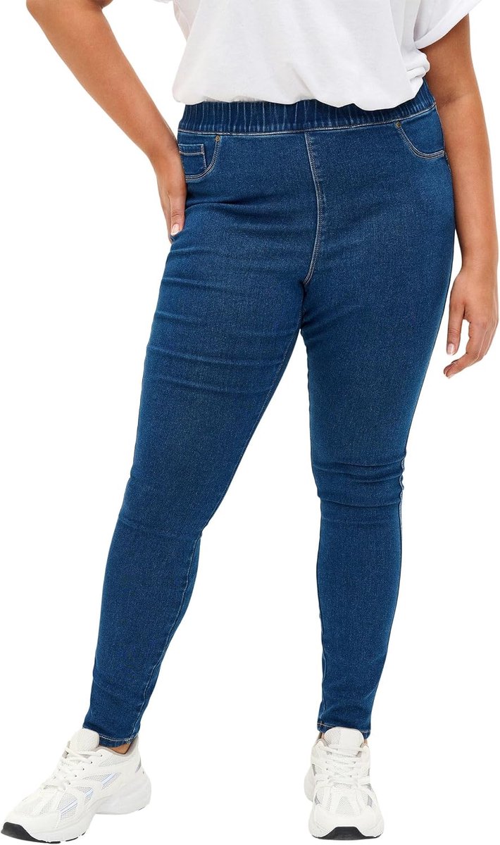Dameslegging in grote maten, slanke pasvorm, stretch, maat
