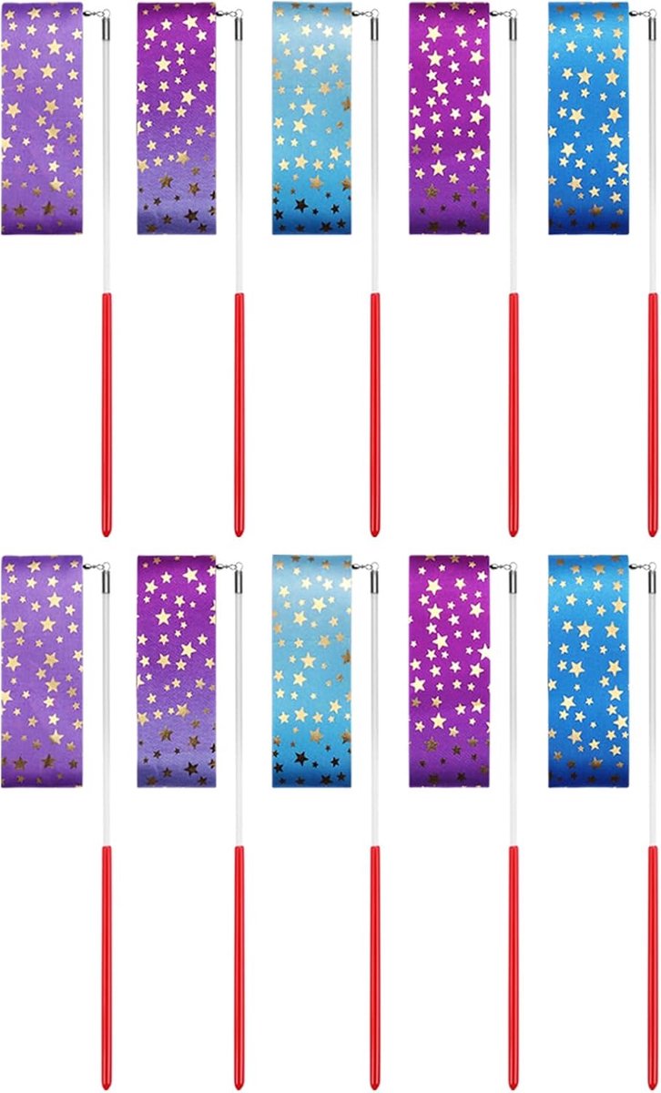 Linten voor sportschool, geschikt voor artistieke dansgymnastiek, circus, carnavalsshows, ronddraaien met stokjes (2 meter/78,7 inch)