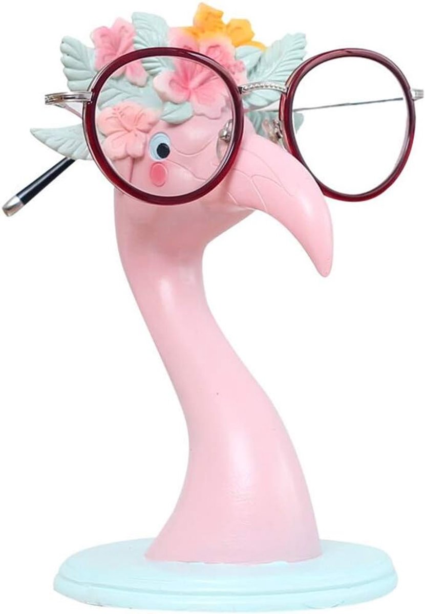 Brillenhouder, elegante roze flamingo-brilstandaard, brilaccessoire voor decoratief bureau, thuis, kantoor