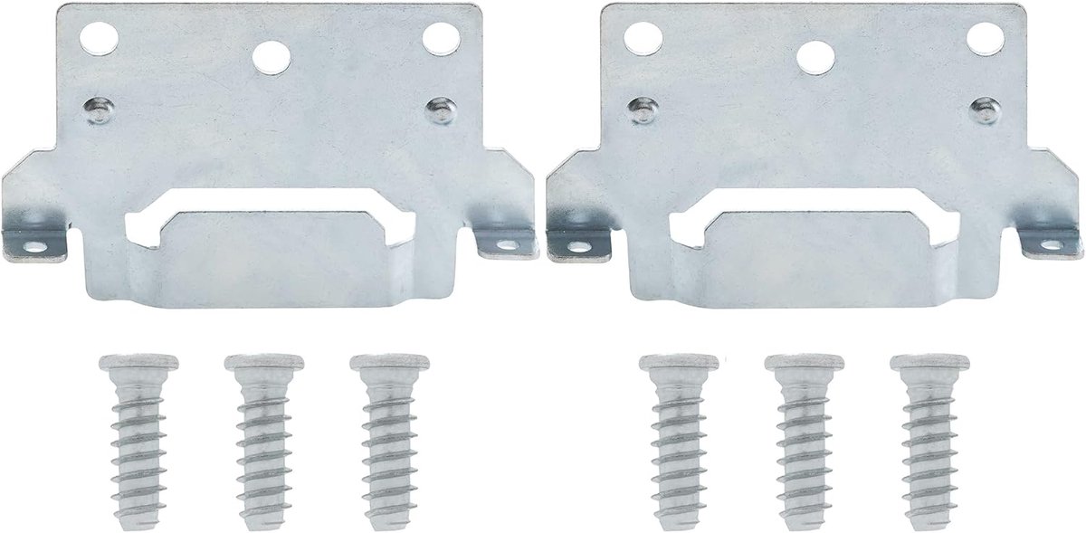 Hardware Parts Vervanging voor IKEA bedframe deel 116791 (montageplaat) en 110789 (schroeven)