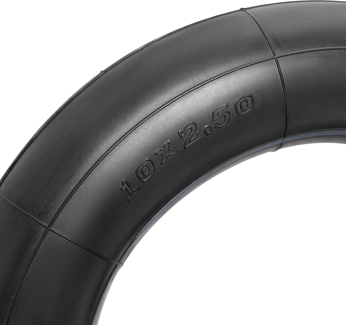 10x2.50 Verdikte 40% Butylrubber Slang met 90° Ventiel, 10 inch E Scooter Slang voor Nine-bot MAX G30 G30P (2 stuks)