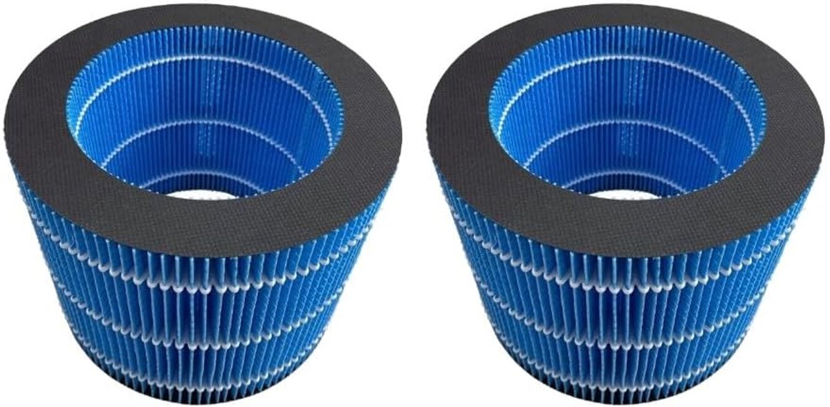 2x Trade-Shop luchtfilter/rondfilter/vervangingsfilter compatibel met Philips HU3918, HU3916, HU3915, HU2718, HU2716 luchtbevochtiger vervangt FY3446/30