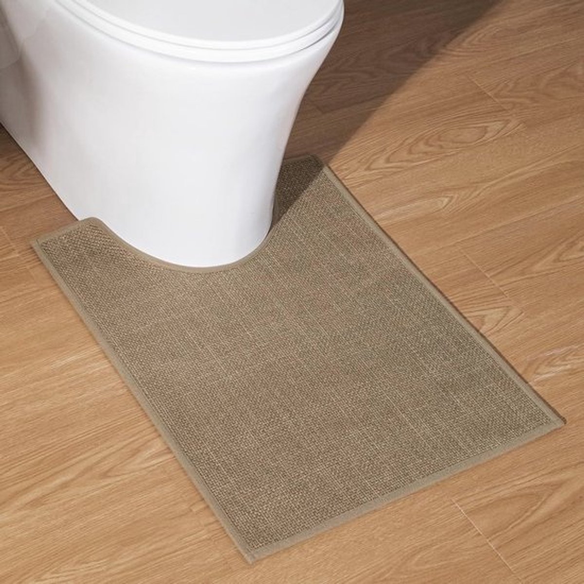 Badkamermat - Douchemat Vloermat - Vocht Opnemen - Antislip Rubberen Onderkant - 44 x 61 cm - Bruin