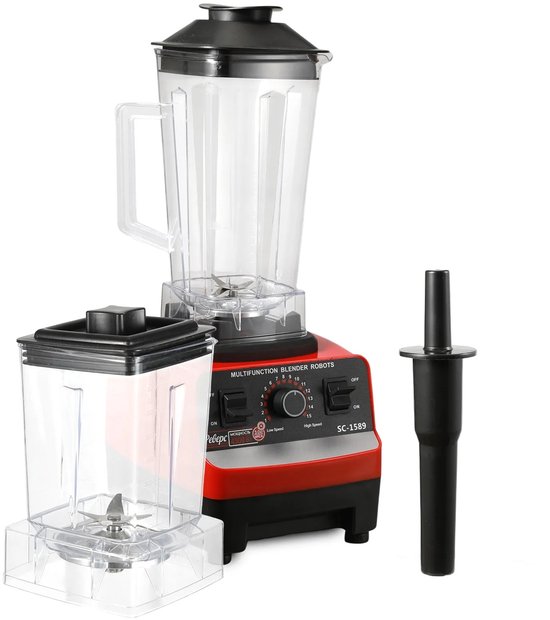 Waves - Blender - Keukenmachine - Blender Smoothie - Smoothie blender - Smoothie maker - Smoothie - 2000W - 2 liter - 2 in 1 van Waves — afbeelding 4