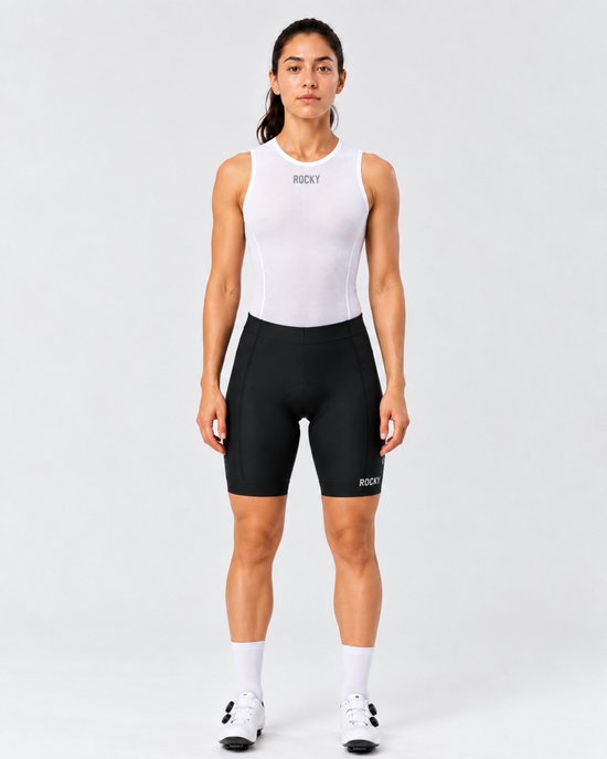 Rocky Fietsbroek Dames Met Zeem Kort - Fietsbroek - Wielrenbroek - Wielerbroek - Mountainbike - Bibshort - Fietskleding - Koersbroek - Dames - Maat M — afbeelding 4