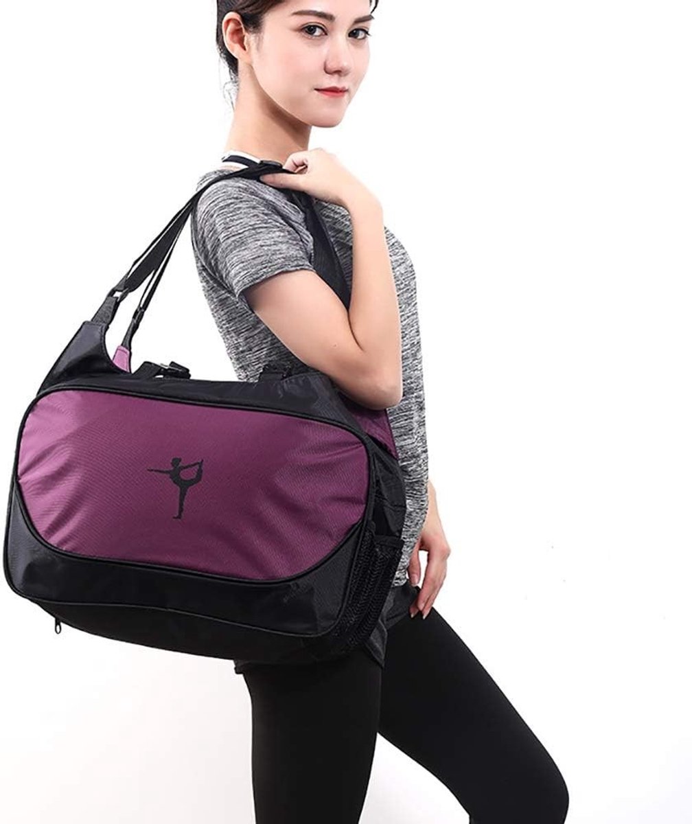 Grote Yoga Mat Tas voor Sport en Fitness, Ruime Handtas voor Gym, Ideaal voor Yoga en Workout (Paars)