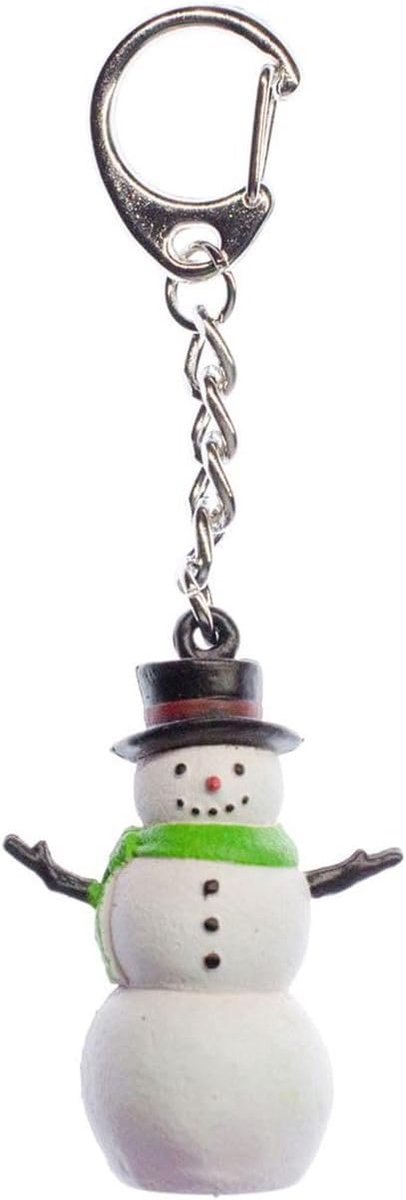 Sneeuwpop sleutelhanger Kerstmis - handgemaakt modesieraad I hanger sleutelring sleutelband sleutelhanger