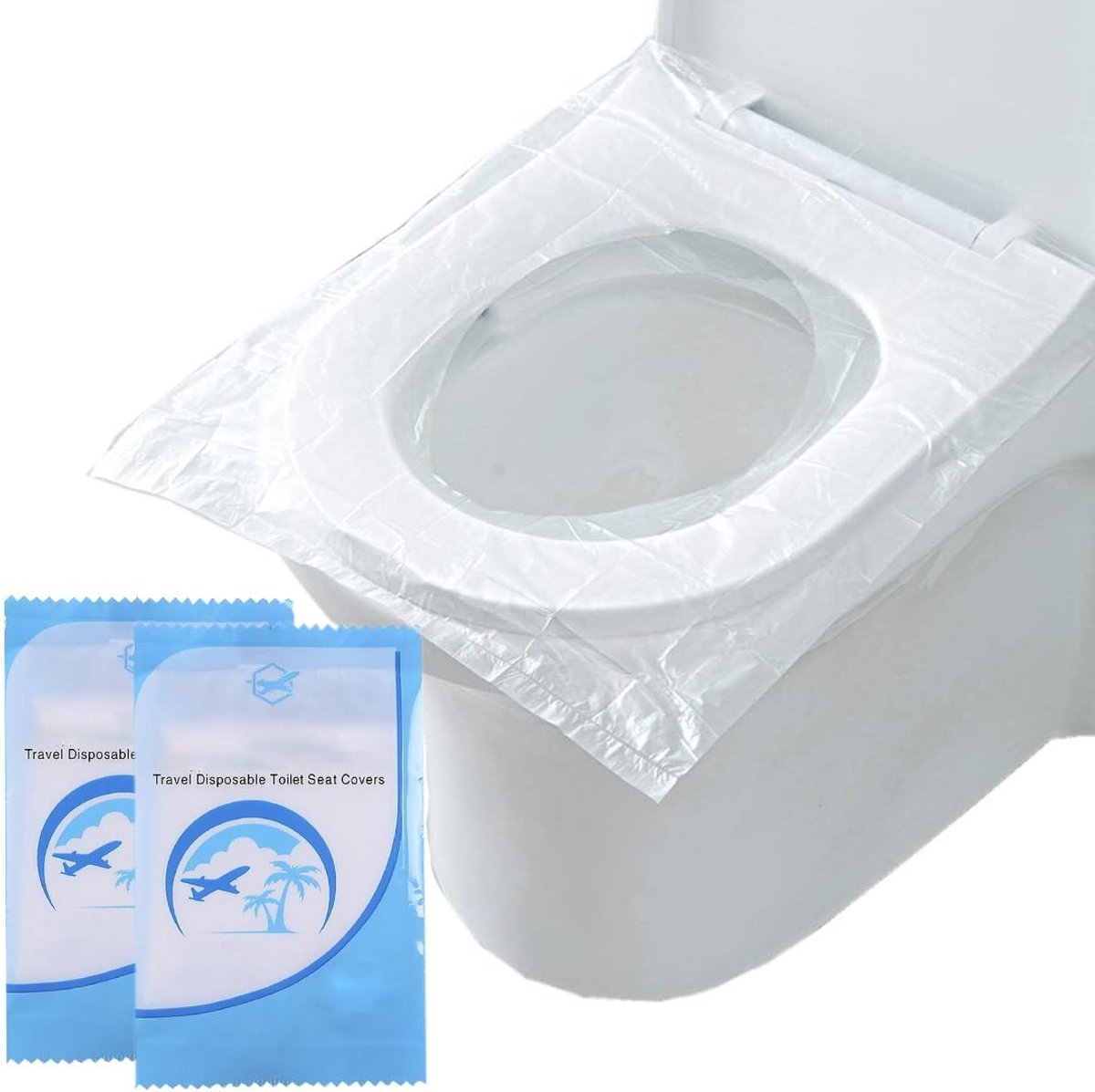 50 stuks toiletdeksel wegwerp toiletdeksel reizen universele maat individuele verpakking