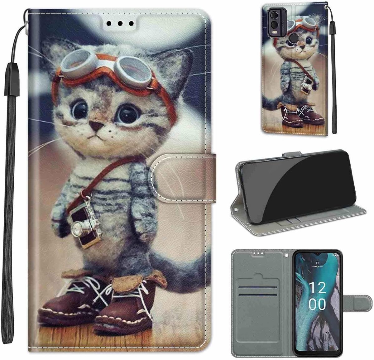 Hoes voor Nokia C32, kat