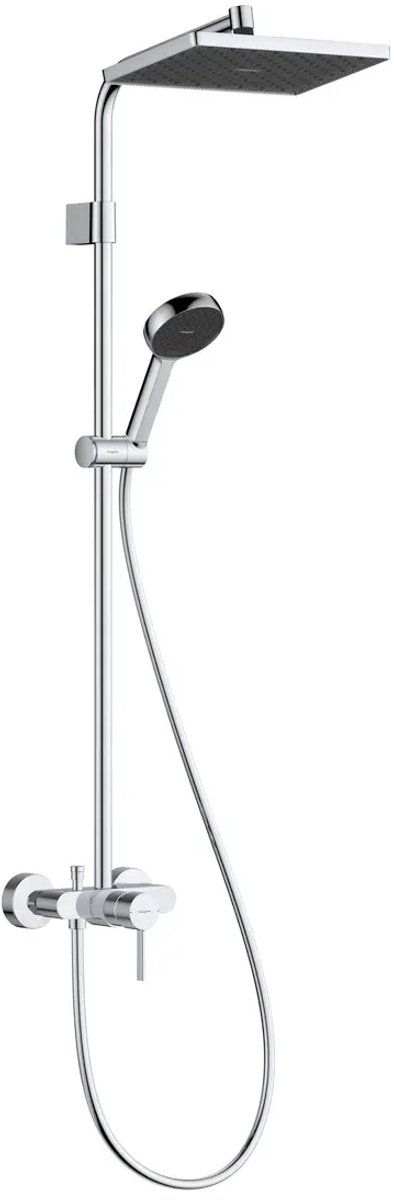Hansgrohe Activera Q Showerpipe 290/180 1jet - EcoSmart m.ééngreeps mengkraan chroom, 28747000