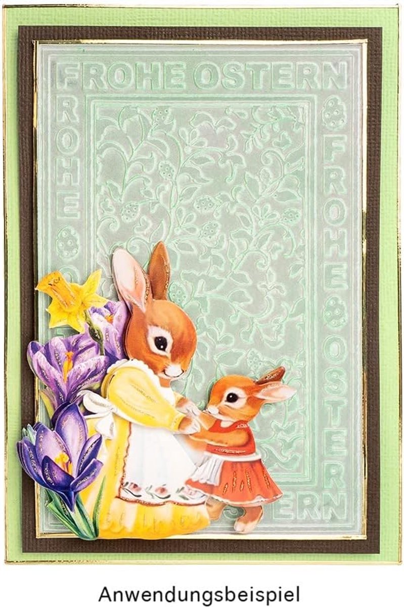 Wenskaartenset, 10 gekleurde kaarten & 10 witte enveloppen, elegante linnen look, kleurrijk, ideaal voor liefde, felicitaties voor verjaardag, bruiloft en nog veel meer. (groentinten