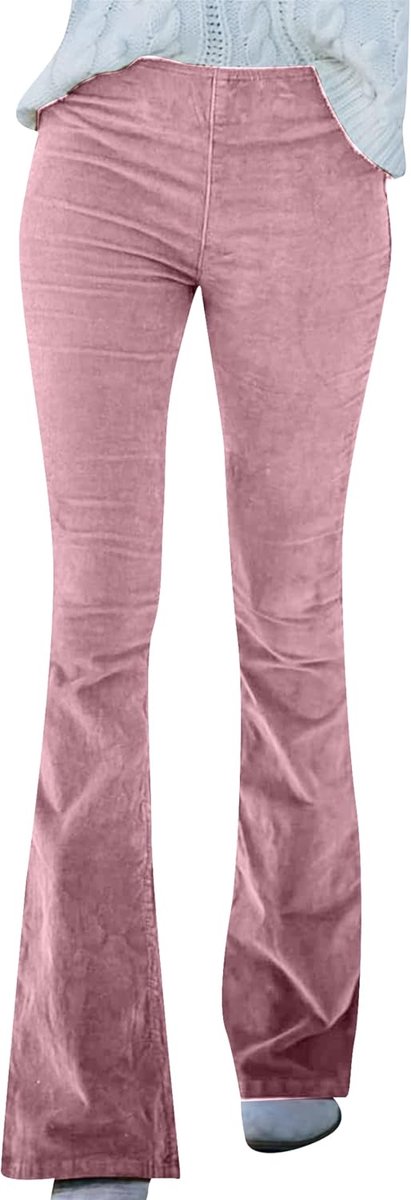 Winter Corduroy Warme Broek Micro-Grote Effen Kleur Broek Casual Veelzijdige Leggings